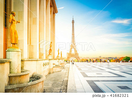 eiffel tour and from Trocadero, Paris eiffel tour and from Trocadero, Paris 41682321