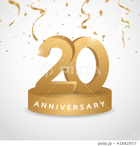 20 years gold anniversary logo 20 years gold anniversary logo 41682957
