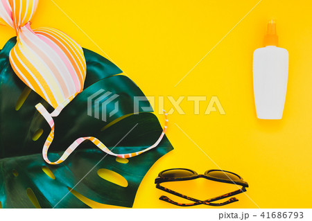 Summer vacations creative flat lay concept Summer vacations creative flat lay concept 41686793