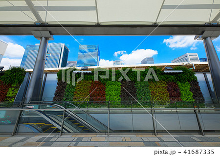 東京駅八重洲口　グランルーフ二階の休憩コーナー　垣根 41687335