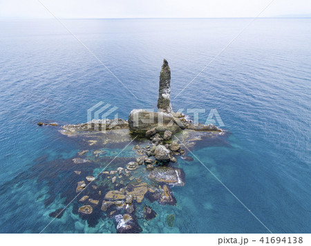 ローソク岩 空撮（北海道余市） 41694138
