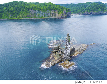 ローソク岩 空撮（北海道余市） 41694140