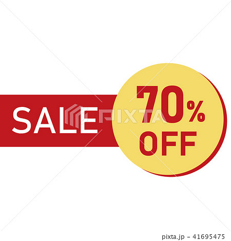 販促POP【SALE 70%OFF】（アパレル店等向け） 41695475