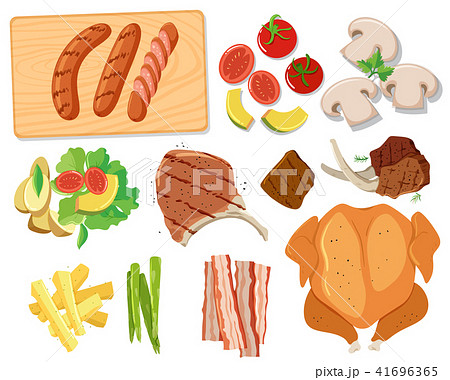 Various sets of barbecue food Various sets of barbecue food 41696365