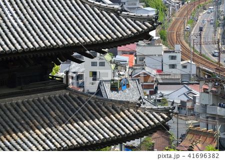 尾道の風景 天寧寺・海雲塔とロープーウェイ 尾道の風景 天寧寺・海雲塔とロープーウェイ 41696382