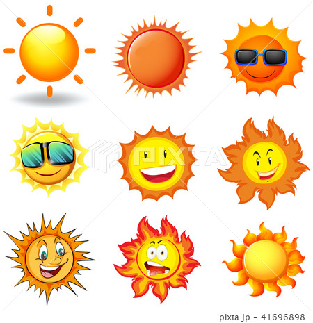 A Vector Set of Sun A Vector Set of Sun 41696898
