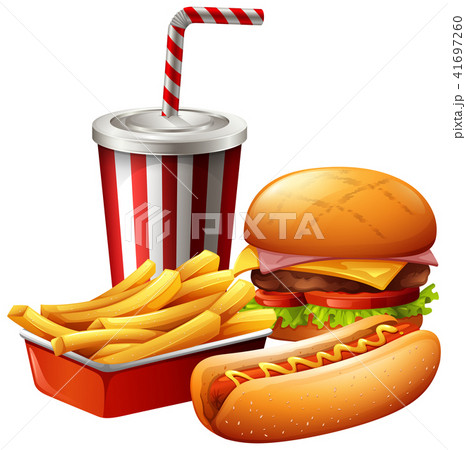 Meal of fast food Meal of fast food 41697260