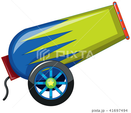A Big Cannon on White Background A Big Cannon on White Background 41697494