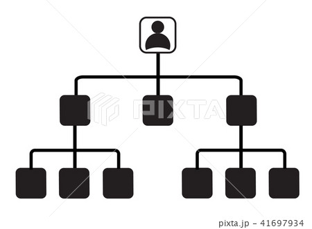 Corporate ladder icon on white background. Corporate ladder icon on white background. 41697934