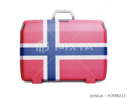 Used plastic suitcase with stains and scratches Used plastic suitcase with stains and scratches 41698211