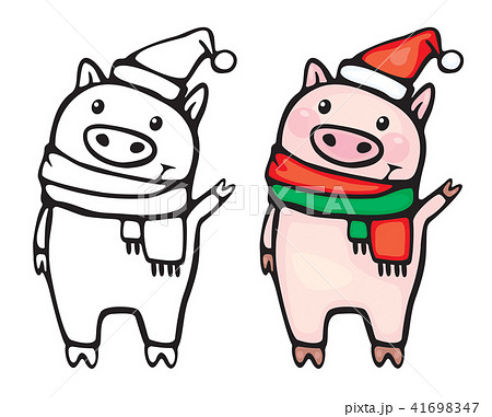 Vector  funny pigs. 41698347