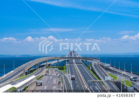 千葉県 海ほたる 東京湾アクアラインの写真素材