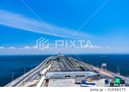 千葉県 海ほたる 東京湾アクアラインの写真素材
