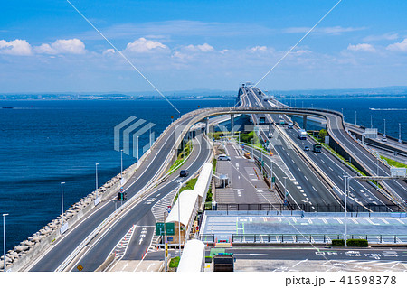 千葉県 海ほたる 東京湾アクアラインの写真素材