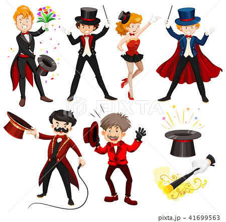 Set of various circus performersのイラスト素材 [41699563