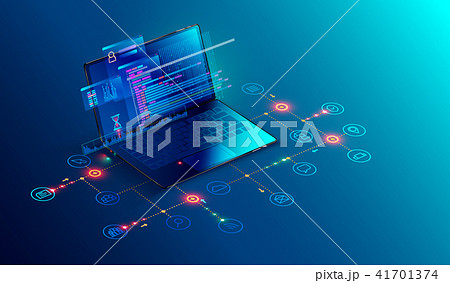 Software, web development, programming concept. Abstract Programming language and program code on Software, web development, programming concept. Abstract Programming language and program code on 41701374