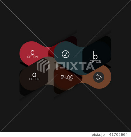 Flat design geometric infographics, arrow shape vector sticker or label, price tags, offer promotion Flat design geometric infographics, arrow shape vector sticker or label, price tags, offer promotion 41702664