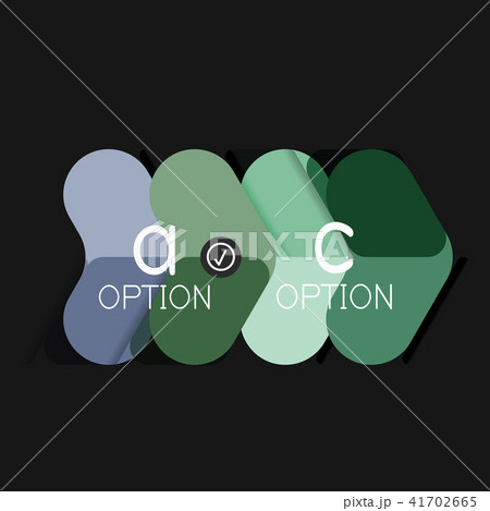 Flat design geometric infographics, arrow shape vector sticker or label, price tags, offer promotion 41702665