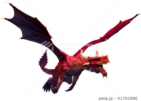 Red dragon 3D illustration Red dragon 3D illustration 41702880