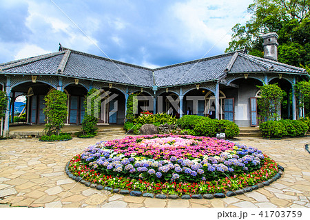 ながさき紫陽花まつり グラバー園 長崎県長崎市 の写真素材