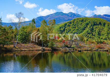 乗鞍高原一の瀬園地「まいめの池」と乗鞍岳 41704079