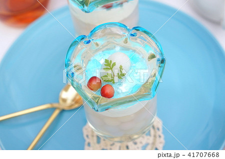 ライチとタピオカのゼリー 41707668