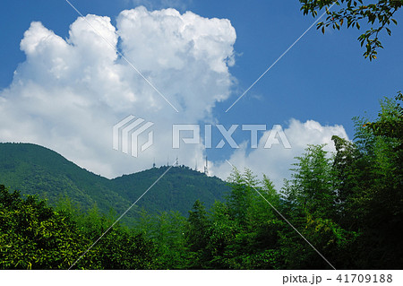 熊本県熊本市　霊厳禅寺付近　金峰山遠望 41709188