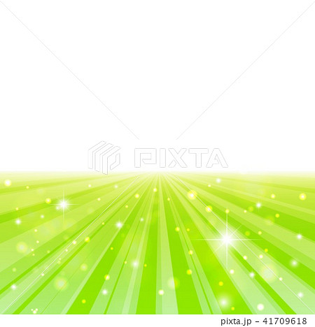 黄緑色水平線と放射状背景正方形 41709618