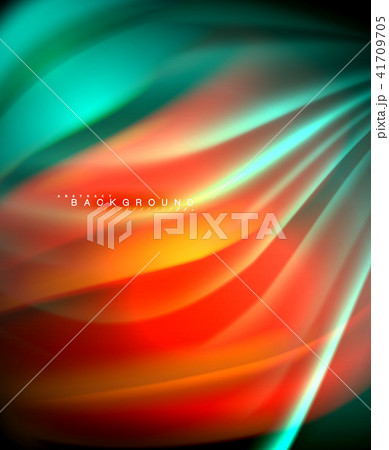 Neon holographic fluid color wave for web, wallpaper, pattern, texture and background 41709705