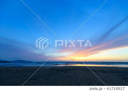岩屋海岸の夕陽 岩屋海岸の夕陽 41710027