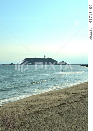 江の島　神奈川県鎌倉市七里ヶ浜付近の風景 41713404