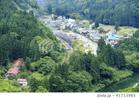 新緑の磐越西線SL 41713983