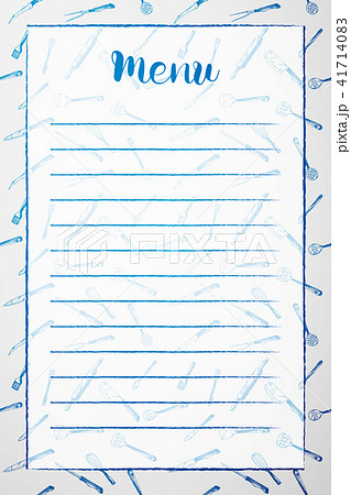 Hand drawn menu 41714083