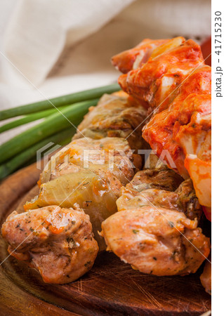 Grilling shashlik. Grilling shashlik. 41715230