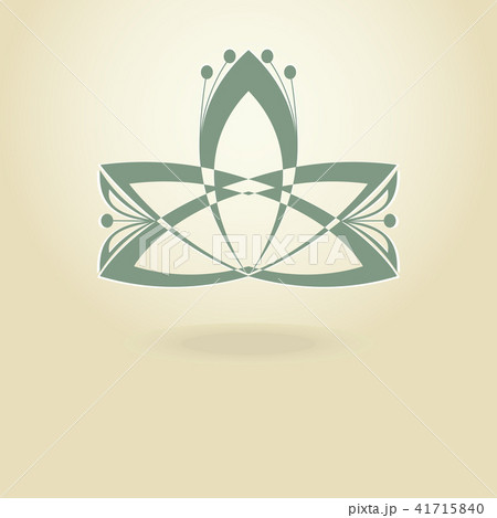 Lotus flower, logo. Graphic modern illustration.  41715840