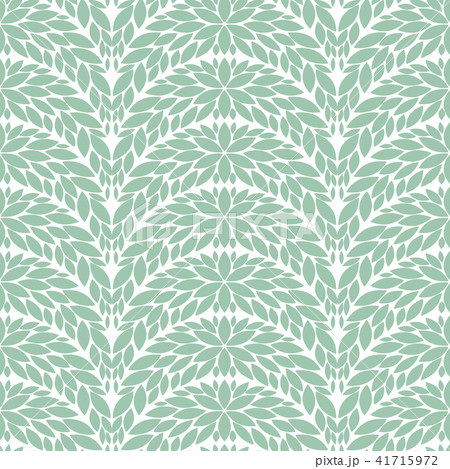 Seamless abstract floral pattern. Green and white  41715972