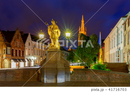 Brugge. Channel Diver at night. Brugge. Channel Diver at night. 41716703