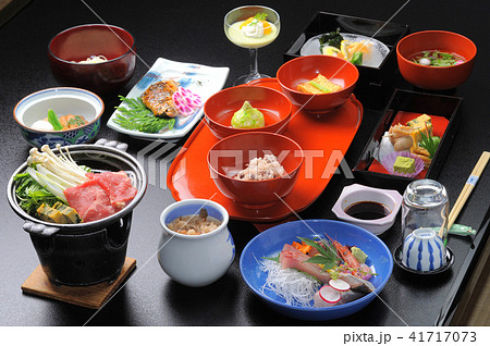 温泉宿の食事 和食の集合 温泉宿の食事 和食の集合 41717073