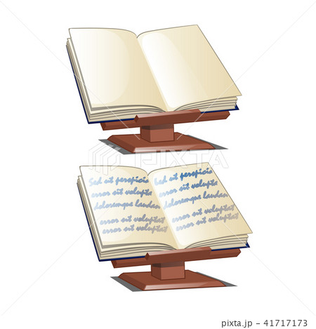 Bookends. School stand for books isolated on white background. Vector cartoon close-up illustration. Bookends. School stand for books isolated on white background. Vector cartoon close-up illustration. 41717173