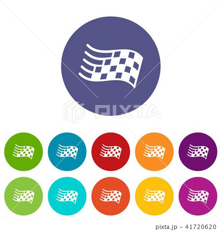 Finish flag icons set vector color Finish flag icons set vector color 41720620