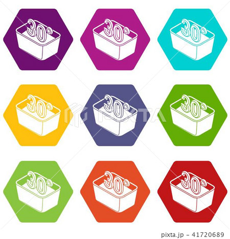 Hand wash 30 degrees celsius icons set 9 vector Hand wash 30 degrees celsius icons set 9 vector 41720689