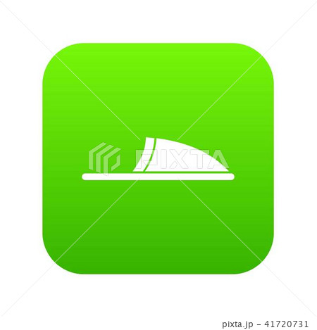 Slippers icon digital green 41720731