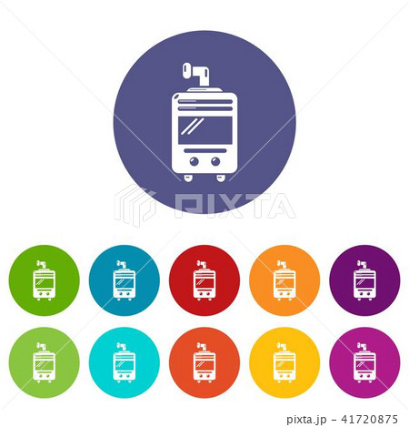 Oven-stove icons set vector color 41720875