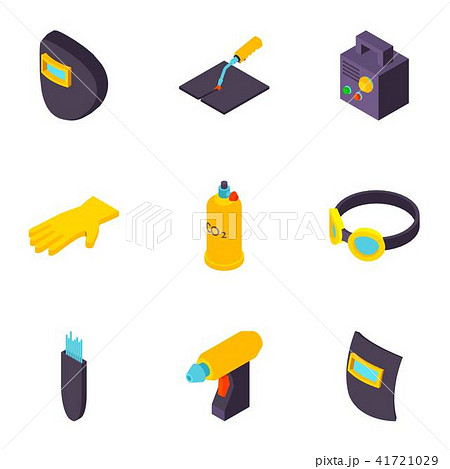 Construction project icons set, isometric style 41721029