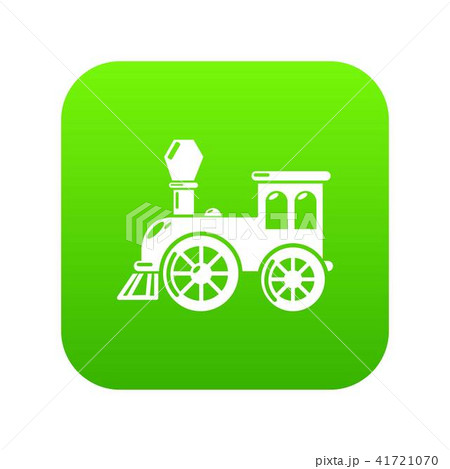 Old train icon green vector Old train icon green vector 41721070