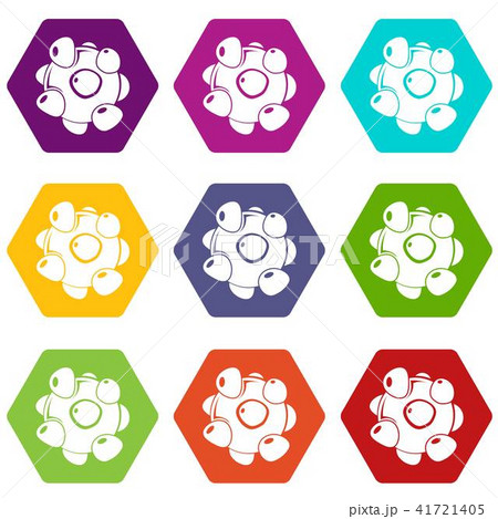 Coronavirus icons set 9 vector 41721405