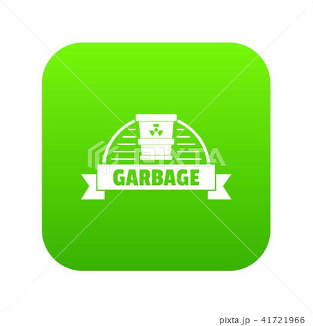 Garbage icon green vector Garbage icon green vector 41721966