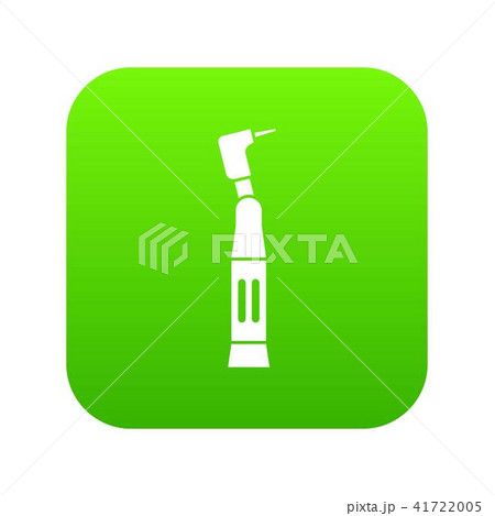 Dental drill icon digital green Dental drill icon digital green 41722005