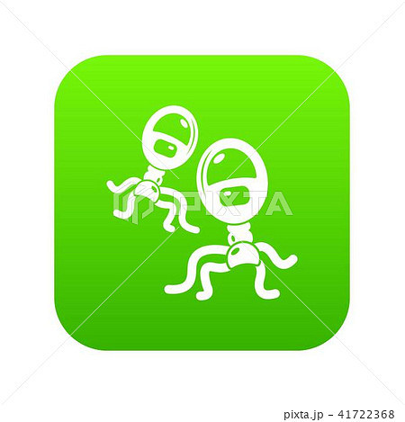 Protozoan virus icon green vector Protozoan virus icon green vector 41722368