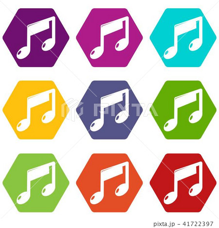 Music note icons set 9 vector Music note icons set 9 vector 41722397
